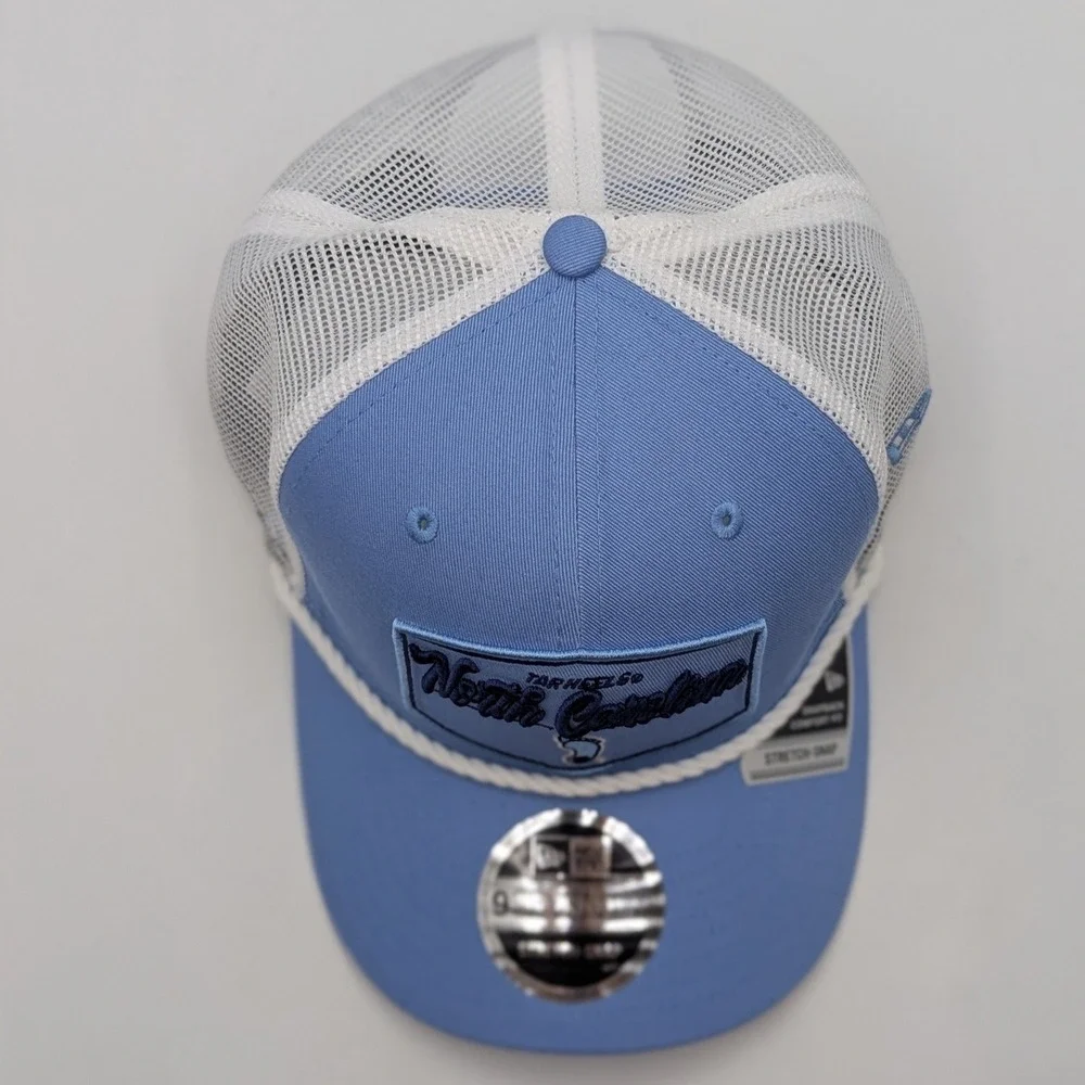 New Era UNC‎ Tar Heels North Carolina 9SEVENTY Snap Back Trucker Hat Blue White